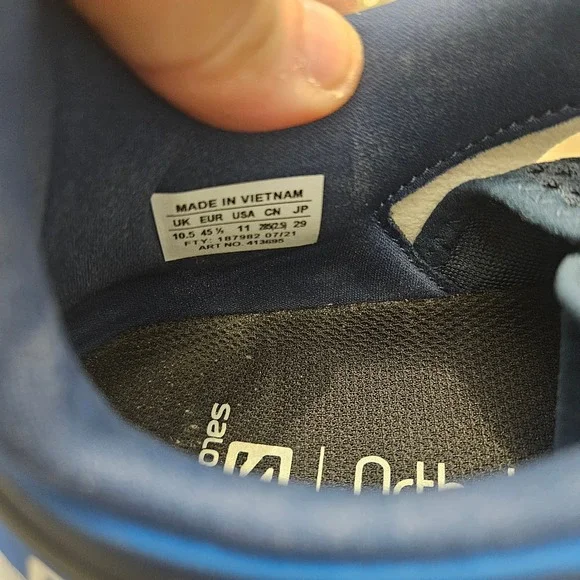 Salomon Predict Mod Mens Blue Navy Running Shoes Sneakers L41243800 - Picture 9 of 9